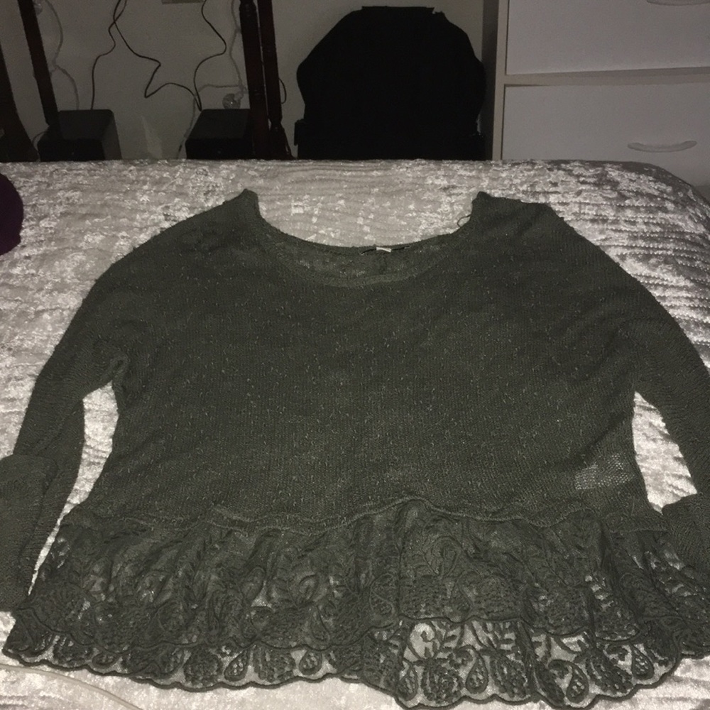 army green blouse